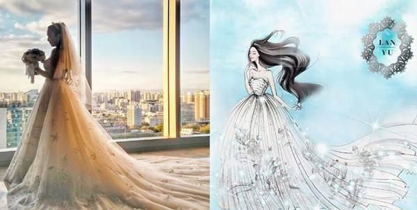 中国设计师兰玉的婚纱有名吗,婚纱设计师兰玉作品图6