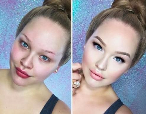 化妆前化妆后区别有多大,盘点化妆前和化妆后的区别图6