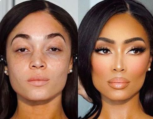 化妆前化妆后区别有多大,盘点化妆前和化妆后的区别图7
