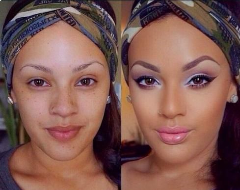 化妆前化妆后区别有多大,盘点化妆前和化妆后的区别图8
