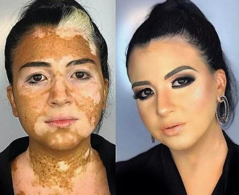 化妆前化妆后区别有多大,盘点化妆前和化妆后的区别图15